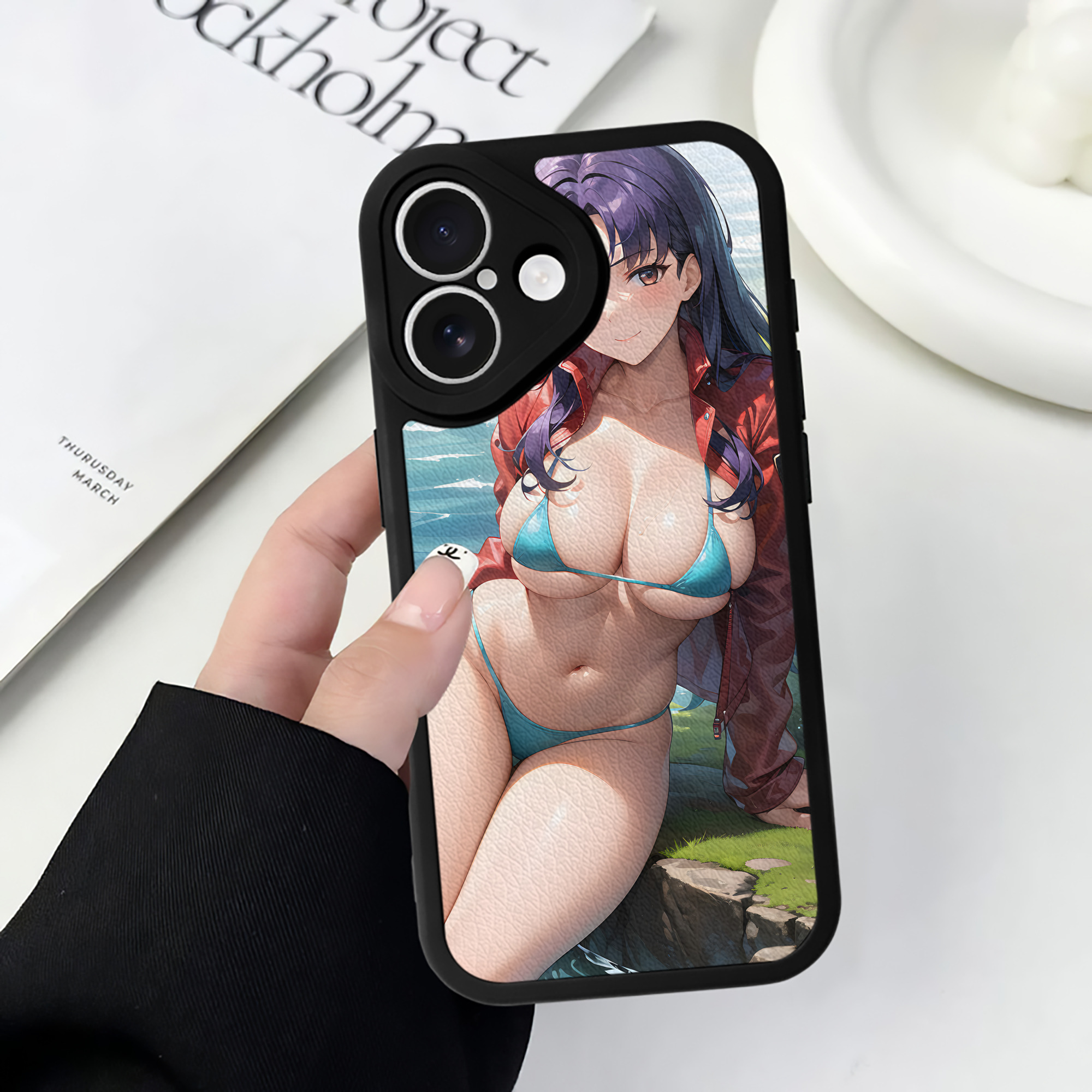 （画像用） EVA 新世紀エヴァンゲリオン 【iPhone 16シリーズ対応】シリコンスマホケース（レザー調） 材質：シリコン